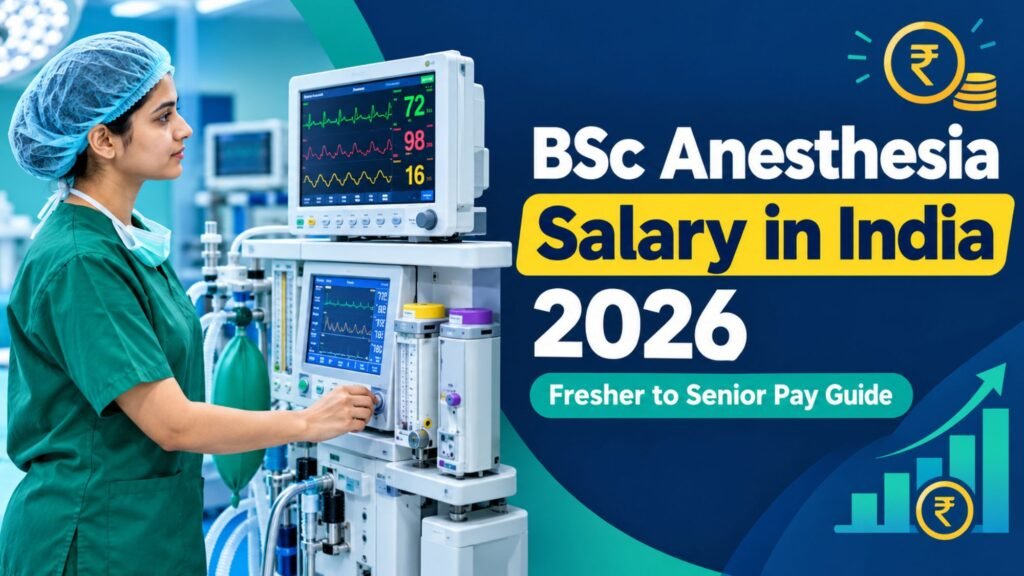 BSc Anesthesia Salary in India 2026: Real In-Hand Pay, Government vs Private and How to Earn More