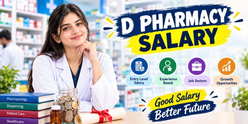 D Pharmacy Salary in india 2026: Fresher to Experienced Pay
